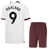 Conjunto (Camiseta+Pantalón Corto) Manchester City Haaland 9 Segunda Equipación 23-24 - Niño